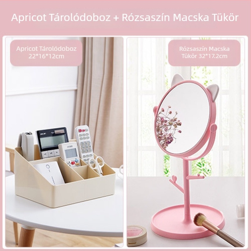 Kozmetikai tároló doboz rúzs és bőrápolás szervezővel, BN-6420, 18L kapacitás, modern minimalista stílus, logó nyomtatás Can