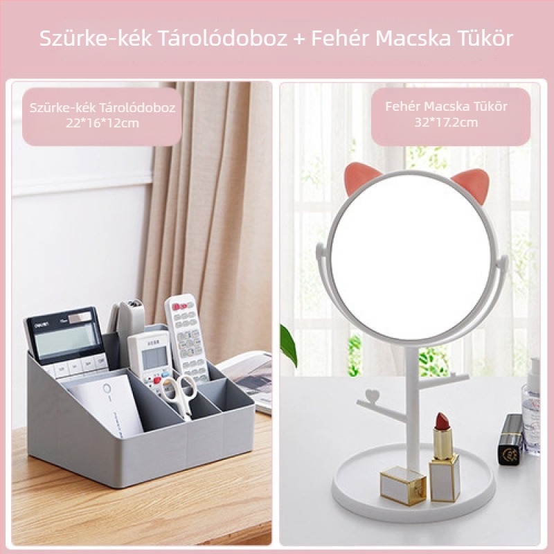Kozmetikai tároló doboz rúzs és bőrápolás szervezővel, BN-6420, 18L kapacitás, modern minimalista stílus, logó nyomtatás Can