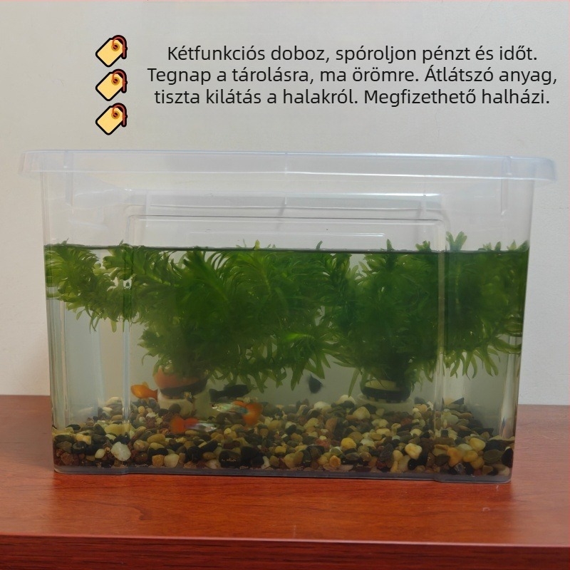 Műanyag tároló doboz fedéllel hálószobára, 30–40 literes kapacitás, 78-es sorozat, gardrób rendező