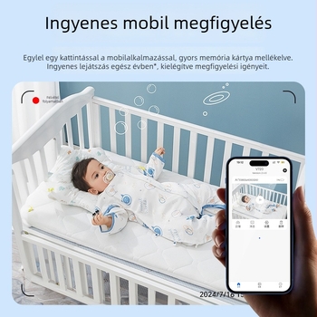 X5 IP kamera beltéri vezeték nélküli megfigyeléshez, 480p felbontás, 0,1 lux minimális megvilágítás, 1,44° látószög, IR 8 m, mozgásérzékelés