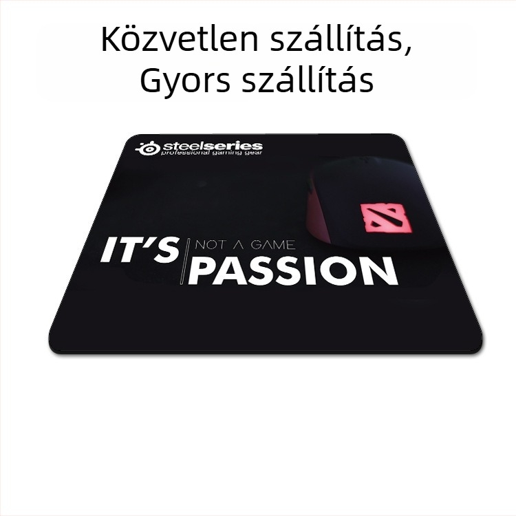 Gaming egérpad vastag szegéllyel, egyoldalas, szövetből, csuklótámasz, CS:GO, LOL és FPS játékokhoz