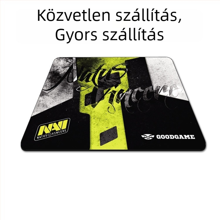 Gaming egérpad vastag szegéllyel, egyoldalas, szövetből, csuklótámasz, CS:GO, LOL és FPS játékokhoz