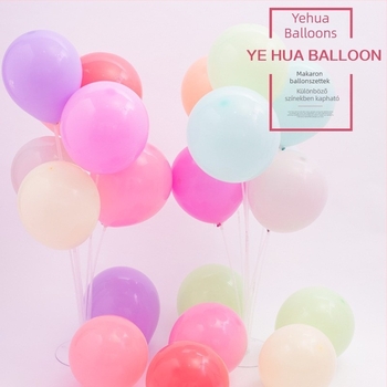 Yehua Macaron 5 hüvelykes lufilánc készlet színpaddekorációhoz, esküvői ívhez és születésnapi bulikhoz