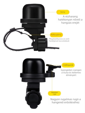 Hegyi kerékpár csengő alumíniumötvözetből, ESLNF modell 08cl0075, testreszabható, hivatalos magánmárka