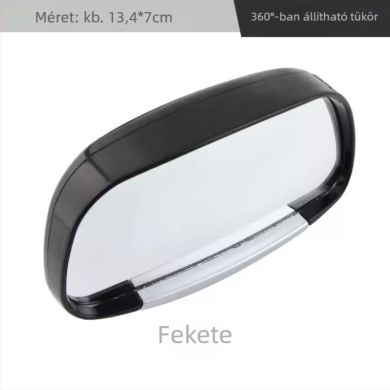 Autó hátrameneti tükör széles látómezővel, állítható, holttér-tükkel és tolatási segéddel