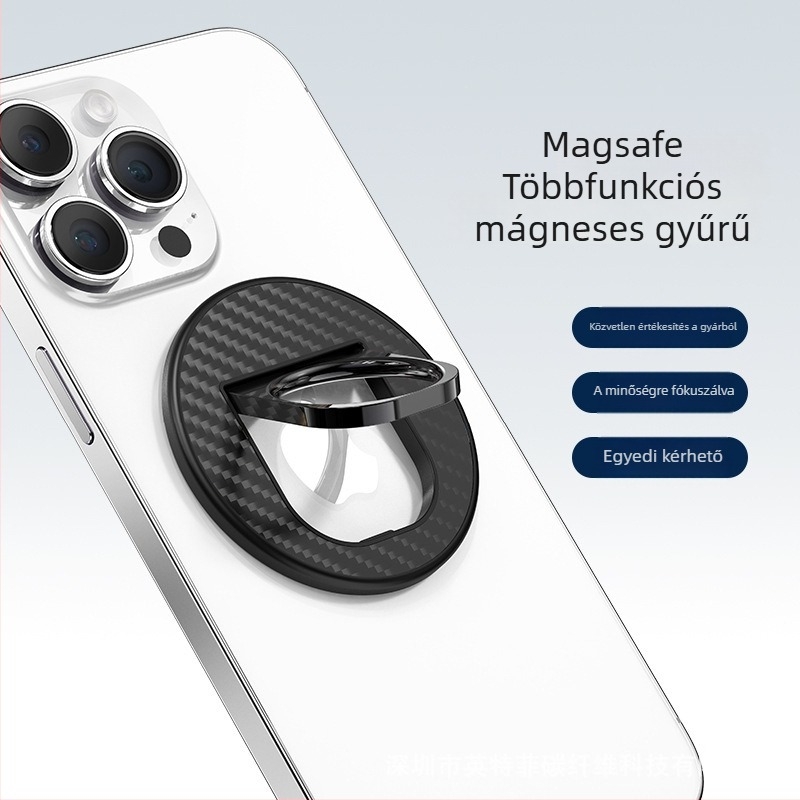 MagSafe mágneses telefontartó – forgatható, könnyű, univerzális, ötvözet és PC kivitel (Testreszabás támogatott)