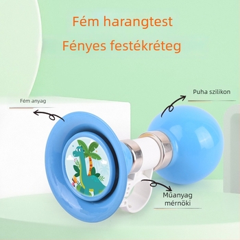 INWILD IW81514 Vasból készült kerékpár kürt és csengő gyerekeknek – fém kiegészítő hegyi kerékpárokhoz, kerékpárokhoz egyensúlyhoz és rollerekhez