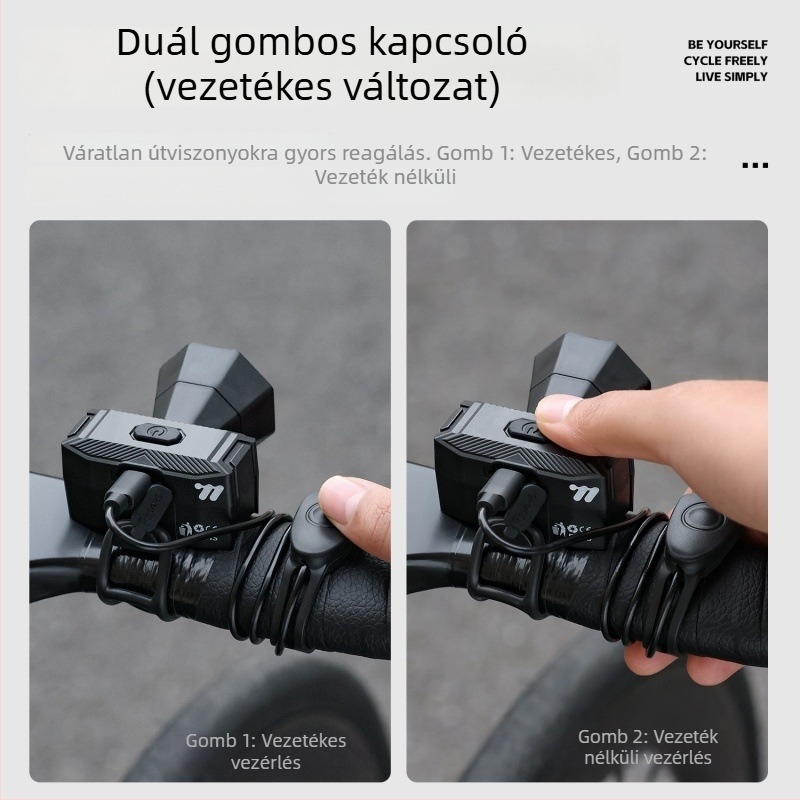 West Rider Elektromos kerékpár csengő, újratölthető, nagy hangerő, ABS, MTB kerékpár, Modell Yp 0706070-071