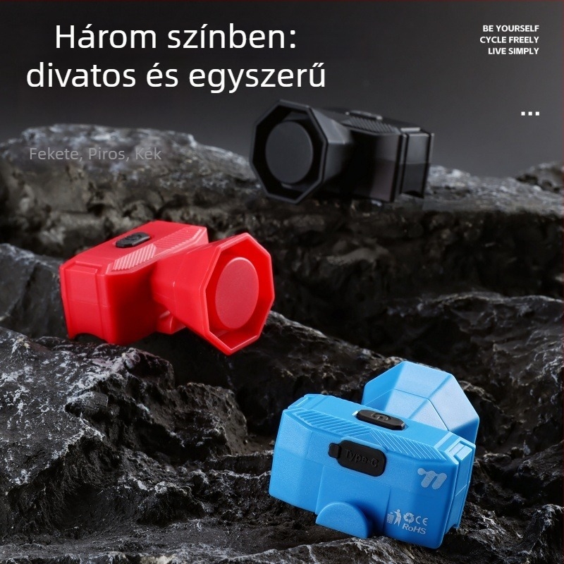 West Rider Elektromos kerékpár csengő, újratölthető, nagy hangerő, ABS, MTB kerékpár, Modell Yp 0706070-071