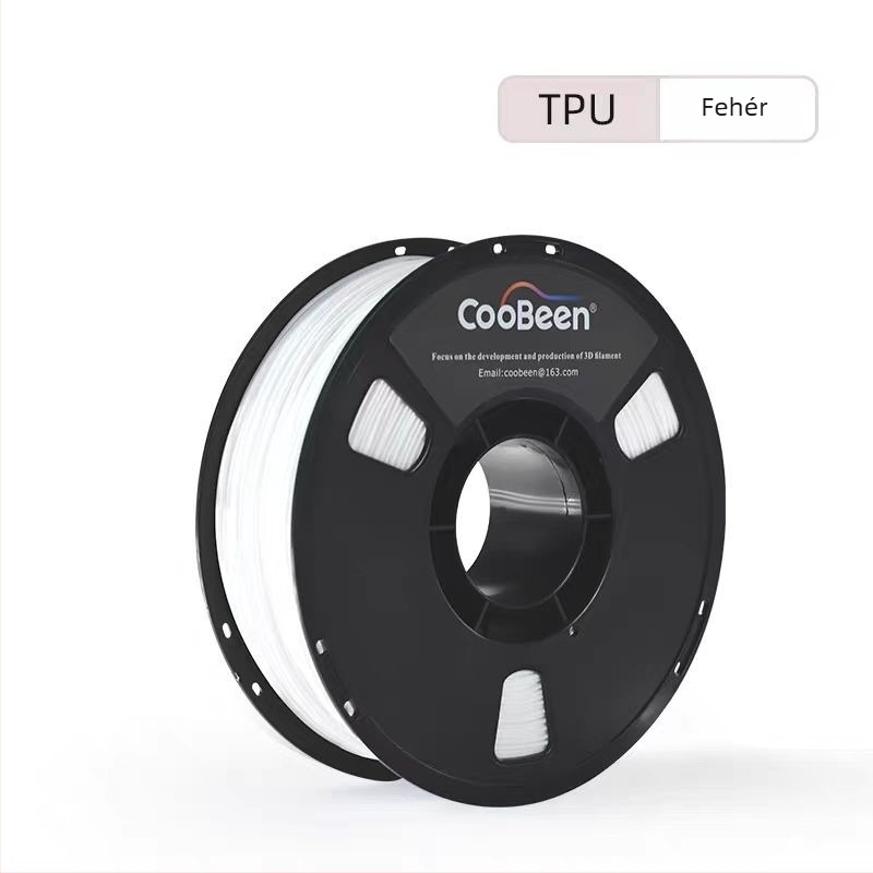 TPU 3D nyomtatási filament — rugalmas és tartós, pontosság ±0,02 mm, hossz 350 m, FDM 3D nyomtatókhoz