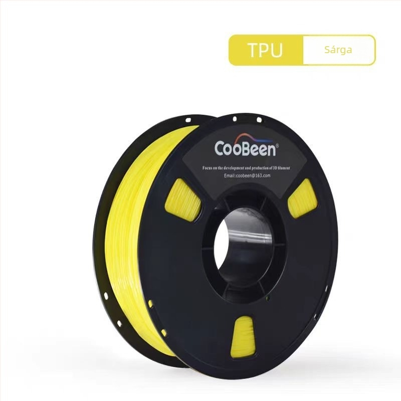 TPU 3D nyomtatási filament — rugalmas és tartós, pontosság ±0,02 mm, hossz 350 m, FDM 3D nyomtatókhoz