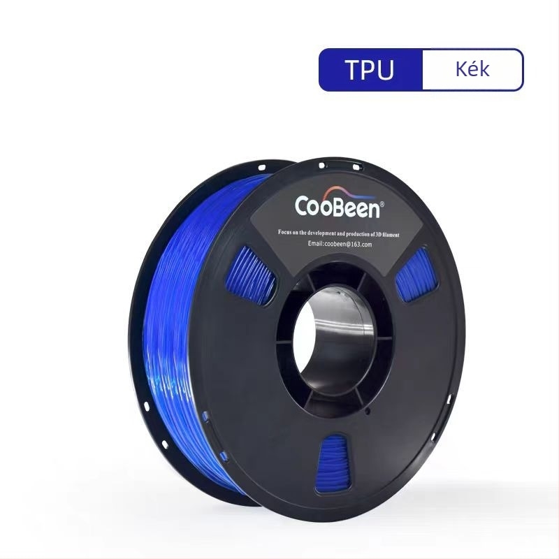 TPU 3D nyomtatási filament — rugalmas és tartós, pontosság ±0,02 mm, hossz 350 m, FDM 3D nyomtatókhoz