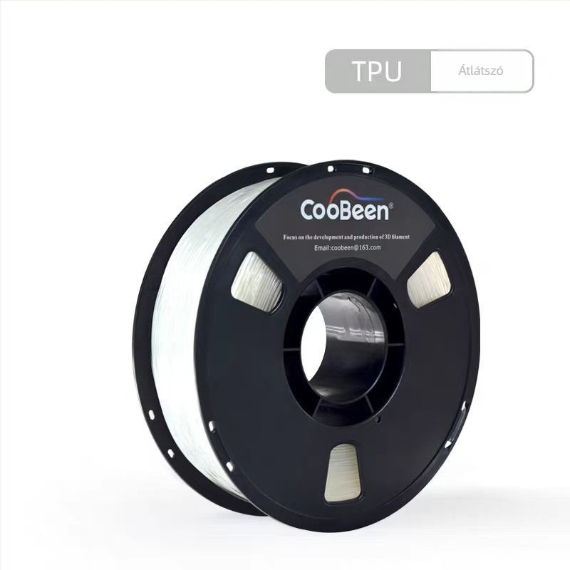 TPU 3D nyomtatási filament — rugalmas és tartós, pontosság ±0,02 mm, hossz 350 m, FDM 3D nyomtatókhoz
