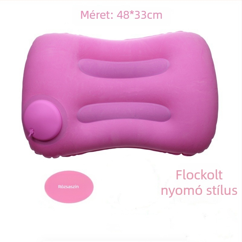 Felfújható párna - PVC, 0,1 cm vastagság, Modell 08, összecsukható, modern minimális stílus, nyomásalapú felfújás