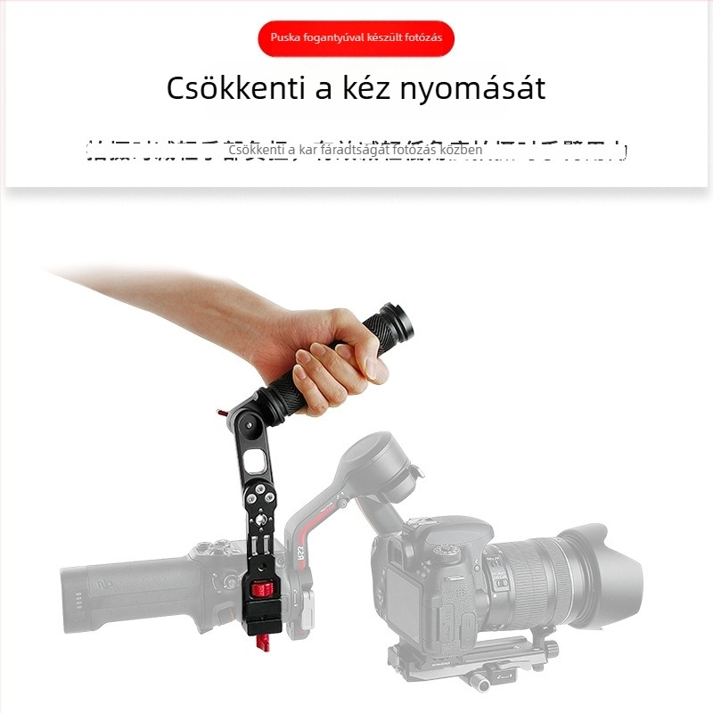 Stabilizátor kézi hosszabbító, alumíniumötvözet, lyukacsos, bayonet rögzítés, RS2 RS3 RSC2, 263 g