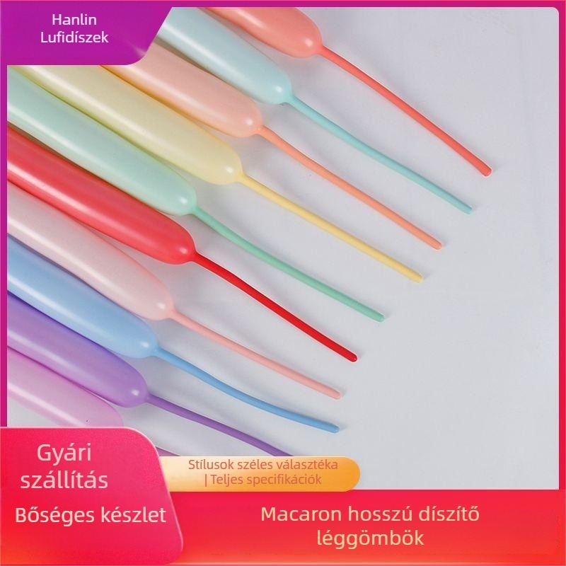 Latex mágikus lufi hosszú szalag formában – Little Prince macaron dizájn