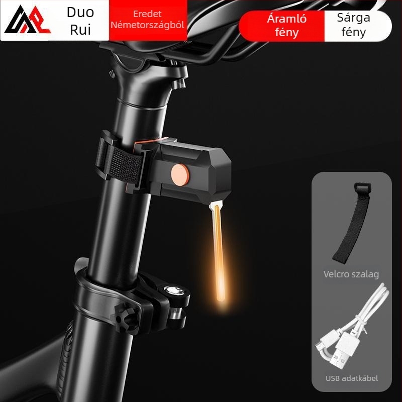 USB-töltésű kerékpár hátsó lámpa – éjszakai bringázásbiztonság országúti és MTB kerékpárokhoz, márka Senowoiry/ji rui, testreszabás nélkül