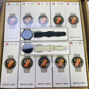 Watch7Max okosóra Bluetooth headsettel, AMOLED körkijelző, alumíniumötvözet tokkal, iOS-kompatibilis, napi vízálló, akkumulátor-üzemidő kevesebb mint 7 nap