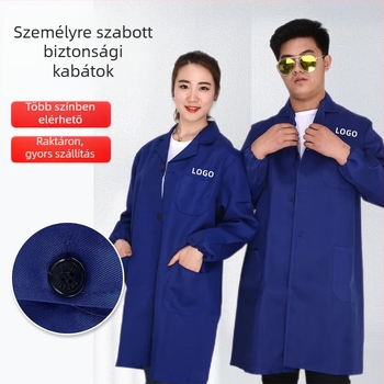 Munkaruházati kabát kamufláz mintával, anti-szennyezés és dezinfekció, kevert szálú anyag, fő összetevő: 90% spandex, bélés poliészter, négy évszakos, gyári munkaruha