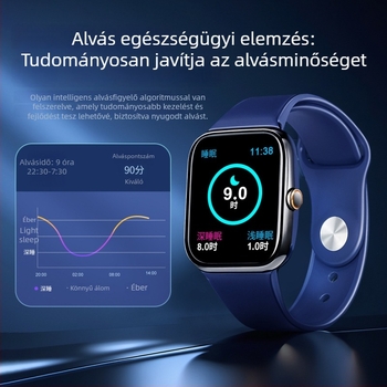 Okosóra pulzusszám-, vérnyomás-, vércukor- és vér oxigén monitorozással, TFT kijelző