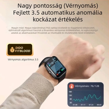 Okosóra pulzusszám-, vérnyomás-, vércukor- és vér oxigén monitorozással, TFT kijelző