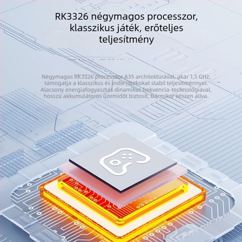 Hordozható joystick játék konzol, nosztalgikus retró stílussal, RPG játékok (128GB memória, USB OTG, nyílt forráskódú operációs rendszer, vezeték nélküli kapcsolat, eredeti szoftver)