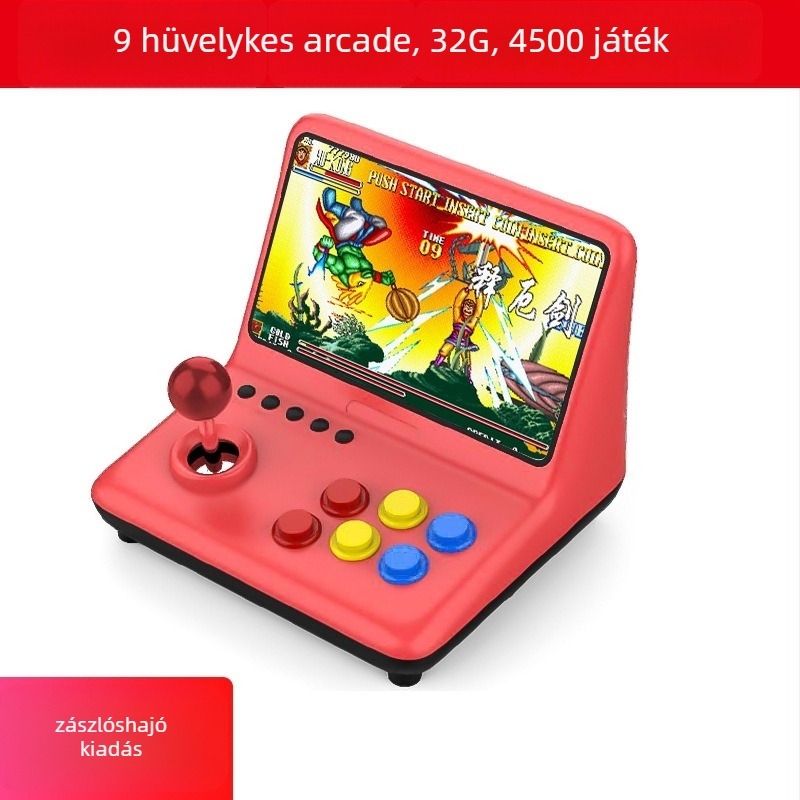 A12 játékkonzol, 16GB memória, Linux OS, HDMI interfész, vezetékes vezérlés — retro arcade eszköz