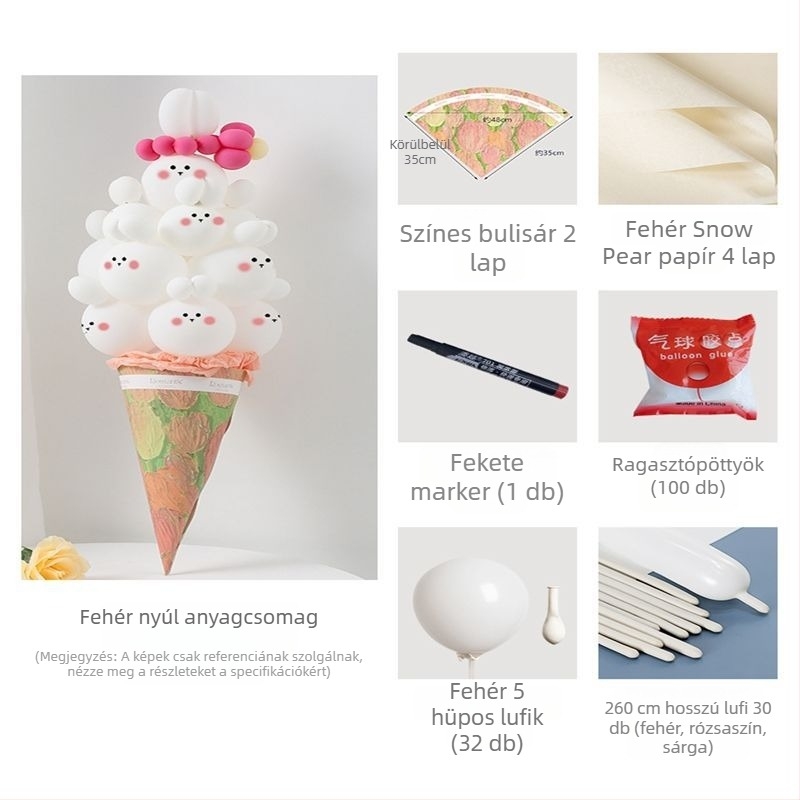 TPU anyagú ballon készlet, földre zuhanó ballon típus, kerek forma, születésnapi dekoráció