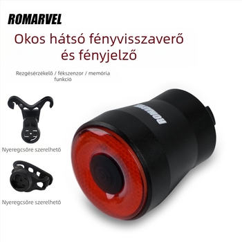 Intelligens fékérzékelős hátsó világítás út- és MTB biciklikhez – Romarvel, testreszabható feldolgozás, hivatalos magántulajdonú márka, importálás nélkül