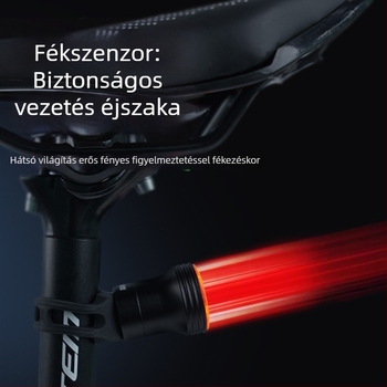 Intelligens fékérzékelős hátsó világítás út- és MTB biciklikhez – Romarvel, testreszabható feldolgozás, hivatalos magántulajdonú márka, importálás nélkül