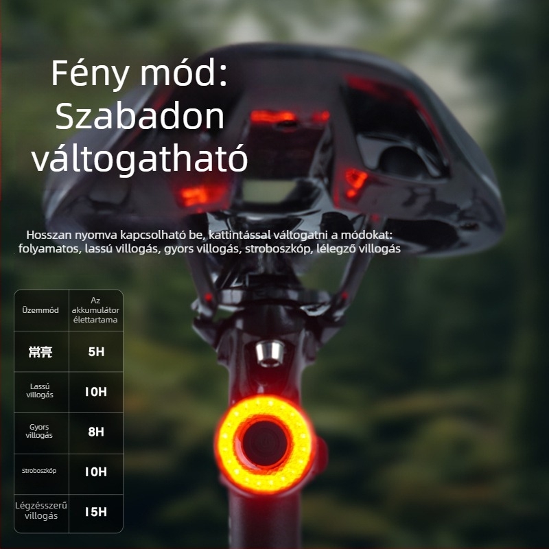Intelligens fékérzékelős hátsó világítás út- és MTB biciklikhez – Romarvel, testreszabható feldolgozás, hivatalos magántulajdonú márka, importálás nélkül
