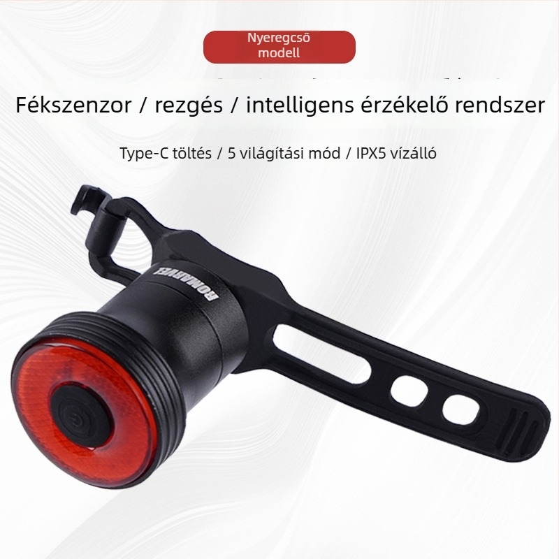 Intelligens fékérzékelős hátsó világítás út- és MTB biciklikhez – Romarvel, testreszabható feldolgozás, hivatalos magántulajdonú márka, importálás nélkül