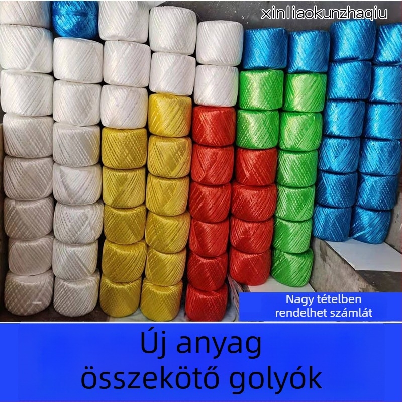 Polipropilén kötöző kötél – Új anyag, Egyszálas, Vastagság 0,01, Törési szilárdság 13–22 kg
