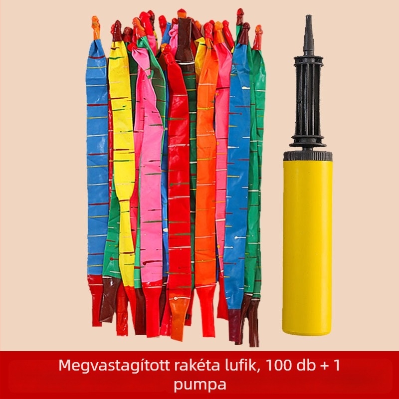 Gyerekeknek szóló rajzfilm témájú lufikészlet, nem toxikus, vastag gumiból, változatos hosszú szív alakú lufik, játék lufik