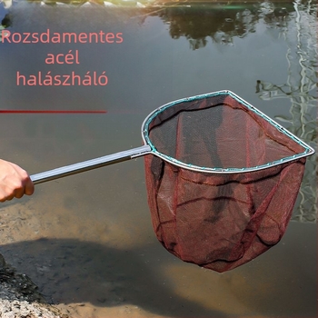 A1R Rozsdamentes acél, hosszú rúd, tömör belső gyűrűvel és öntött hálófejjel, háló 0.3