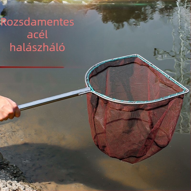 A1R Rozsdamentes acél, hosszú rúd, tömör belső gyűrűvel és öntött hálófejjel, háló 0.3