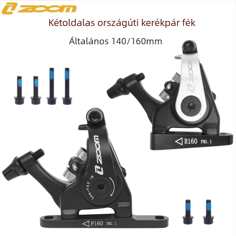 Zoom országúti kerékpár tárcsafékkészlet, mechanikus, eleje és hátsó, DB700