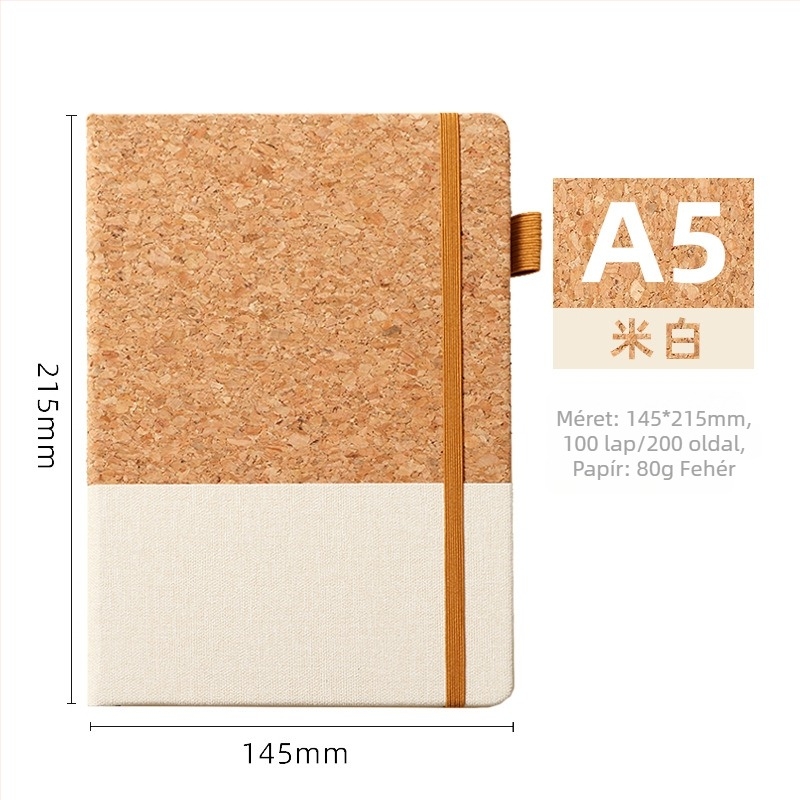 Notesz PP borítóval, Francia kötés, Dowling papír, 100 g/m²