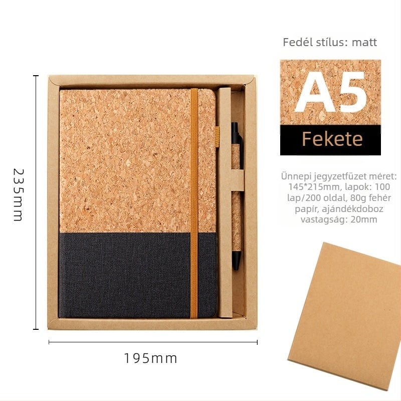 Notesz PP borítóval, Francia kötés, Dowling papír, 100 g/m²