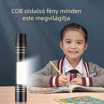 COB oldalsó világítással rendelkező lézerpointer — alumíniumötvözet, USB újratölthető, logó nyomtatás, feldolgozás testreszabása, licencelt magáncímke