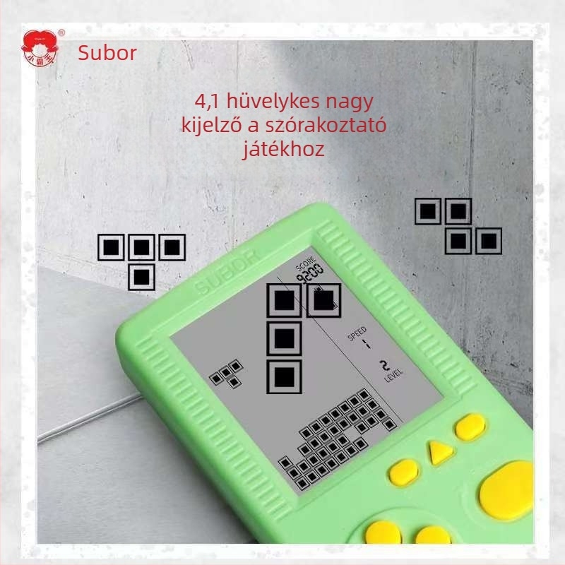 S35 Tetris kézi retró játék-konzol — egyjátékos, 1GB memória, nagy képernyő