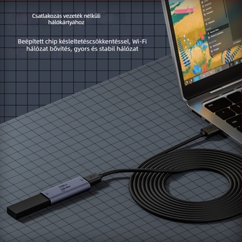 Type-C női USB-A 3.2 jelátviteli extender, USB 3.2 hosszabbító, akár 5 m-ig, 15W teljesítmény