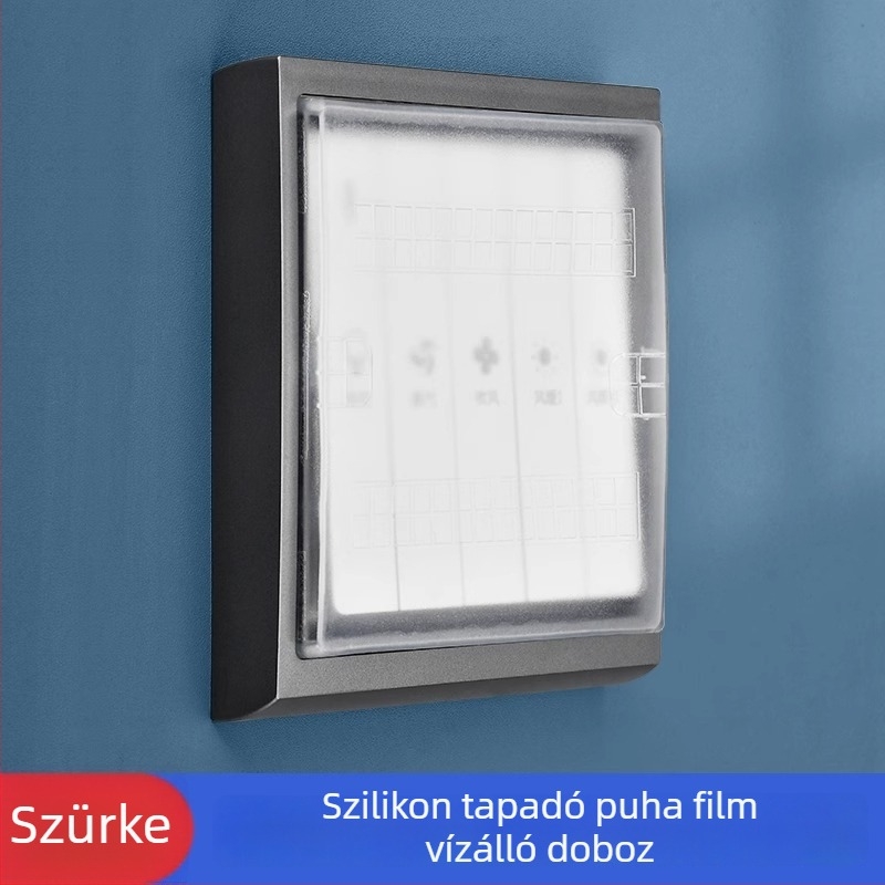 86 Típusú ragasztós szilikon vízálló doboz fürdőszobai kapcsolóhoz – teljesen zárt, gyerekbiztos, márka Qiman, aljzati kiegészítők