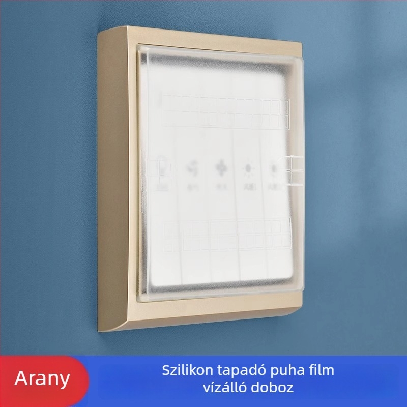 86 Típusú ragasztós szilikon vízálló doboz fürdőszobai kapcsolóhoz – teljesen zárt, gyerekbiztos, márka Qiman, aljzati kiegészítők