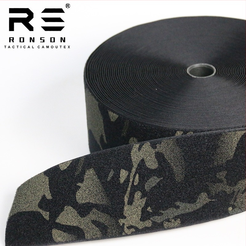 Rongsheng Kamuflált gyapjú Velcro mandzsetta szalag, nylonos Velcro anyagú, védelmi felszereléshez és ruházathoz