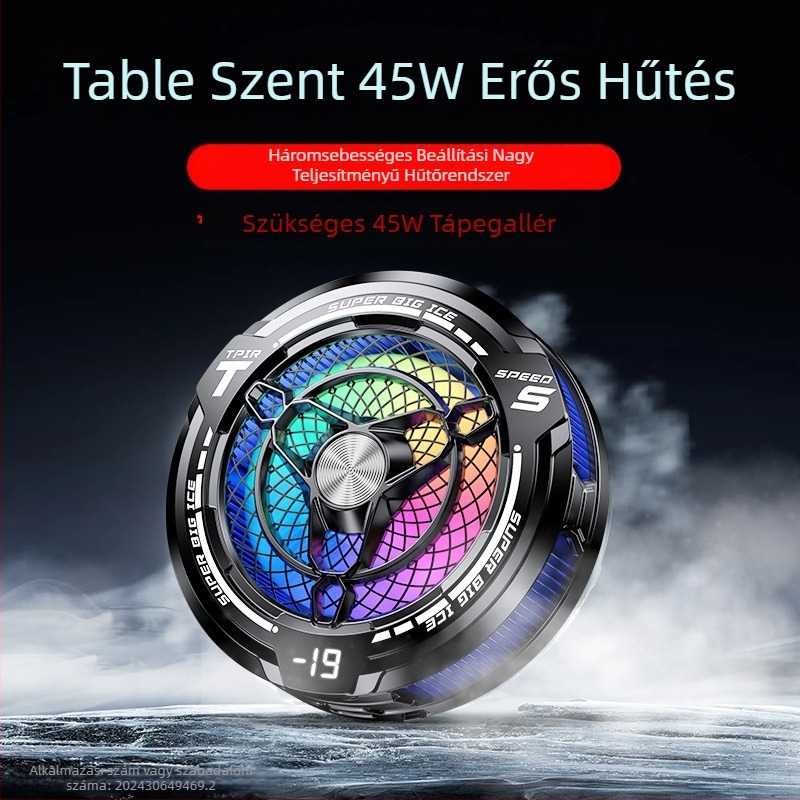 FS12 tablet radiátor – 45 W, ABS anyag, Type-C interfész, 230 g
