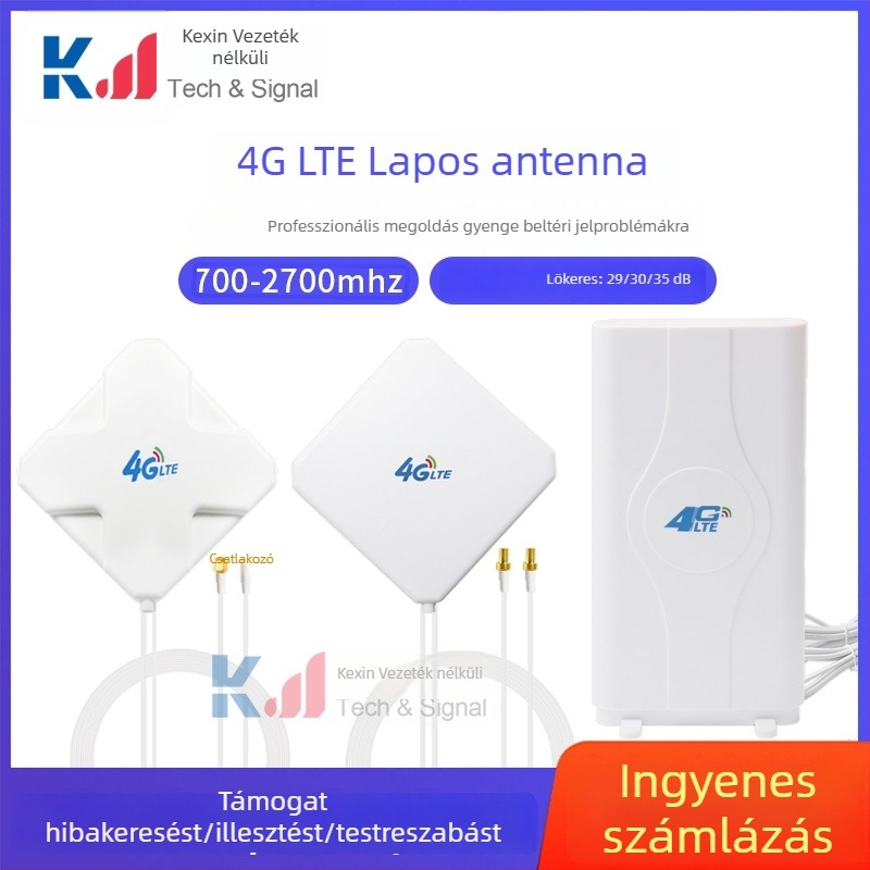 Tabletta antenna 4G hálózathoz, kettős polarization, omni irányú, külső nagy nyereségű, TS9 csatlakozó