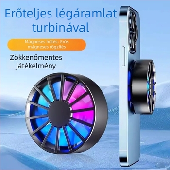 Mágneses telefonhűtő – levegőhűtés játékokhoz, Anyag: ABS+PC+szilikagél+ötvözet, Kompatibilitás: Android, iPad