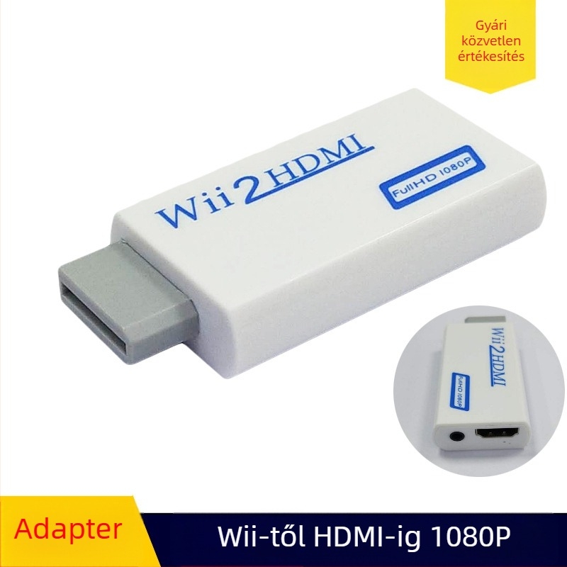 Wii HDMI konverter – WII2HDMI, 1080p videókonverter