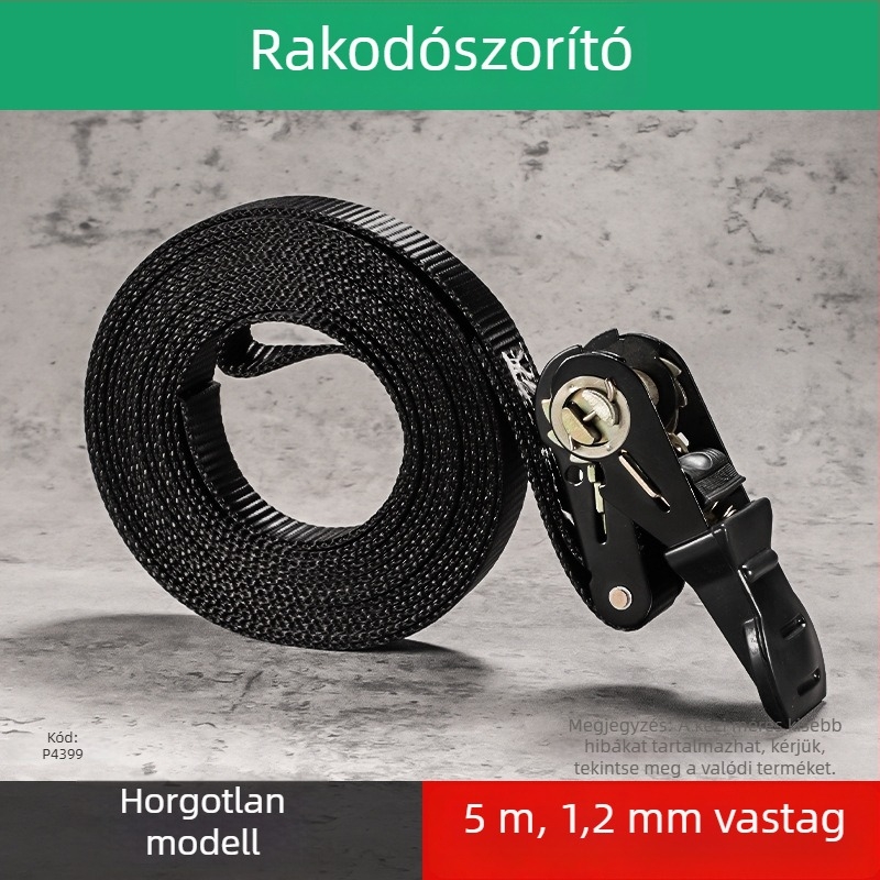 Universális teherhordó heveder dupla kampóval, vastagított, kopásálló
